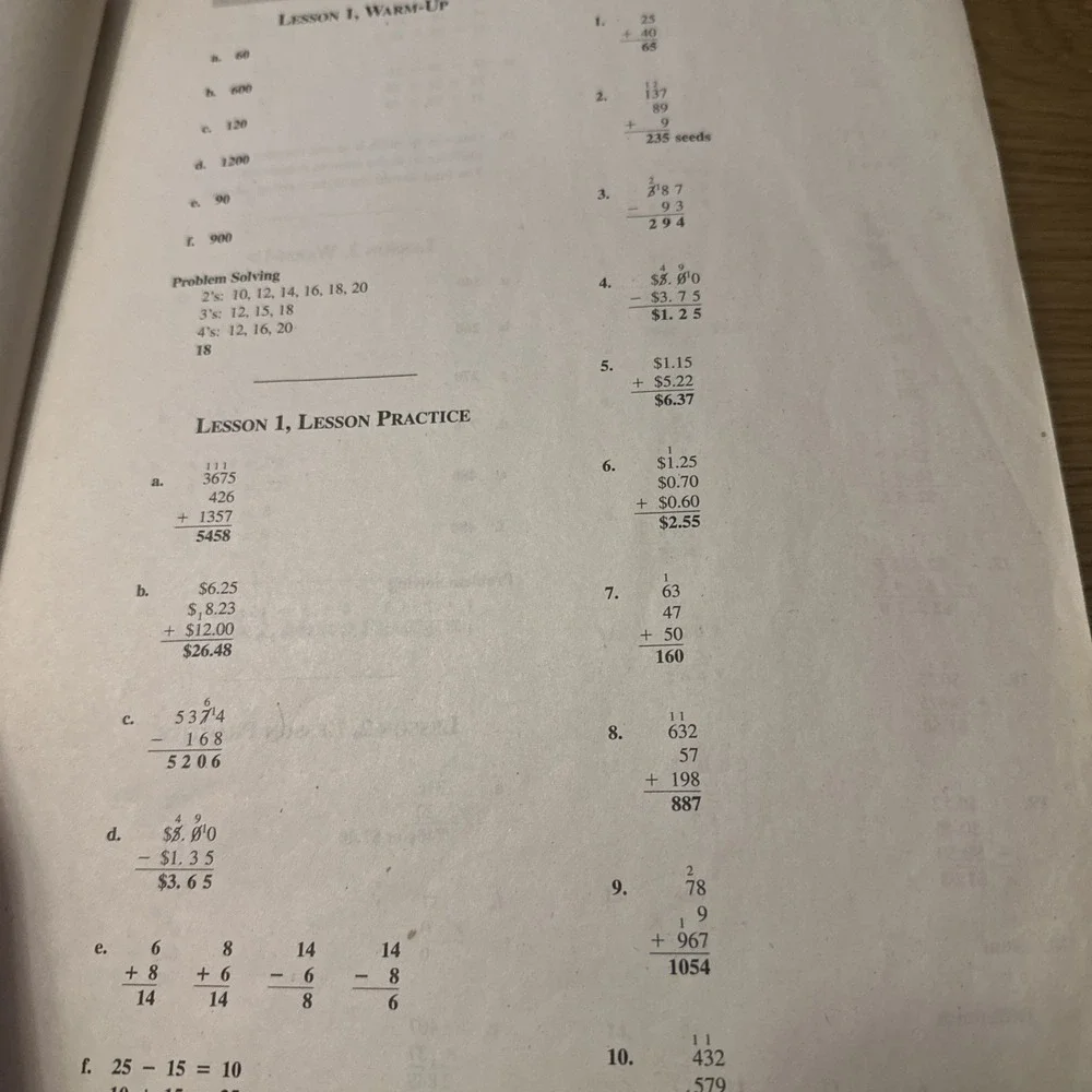 Saxon Math 7/6 Homeschool Solutions Manual by Stephen Hake and Saxon Publishers